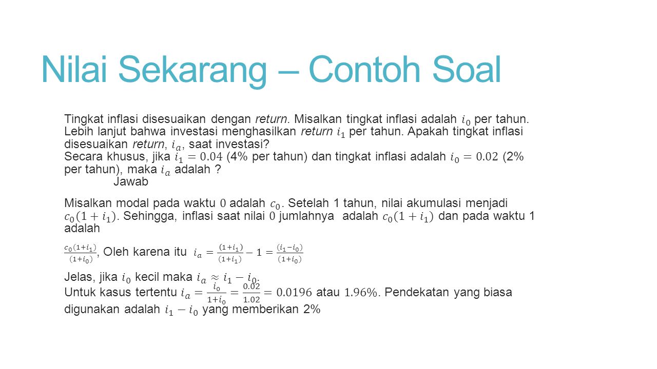 Materi Bunga Tunggal Dan Contoh Soal Materi Soal